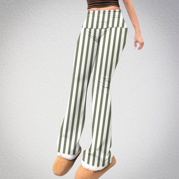 Ailaofu Flare Leggings for Women Low Rise Fold Over Flared Yoga Pants Bootcut Leggings Ladies Comfy Workout Pants