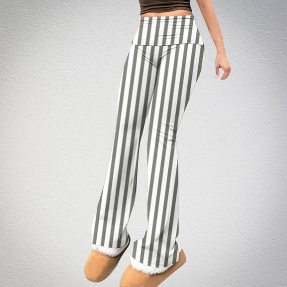 Ailaofu Flare Leggings for Women Low Rise Fold Over Flared Yoga Pants Bootcut Leggings Ladies Comfy Workout Pants