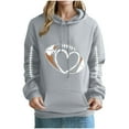 thumbnail image 1 of Ailaofu Football Sweatshirts for Women Oversized Crewneck Sweatshirt Cute Crewnecks Holiday Long Sleeve Rugby Sweat Shirts, 1 of 3