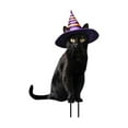 thumbnail image 1 of Ailaofu Halloween Garden Ground Plug Kitty With Witch Hat And Pumpkin Patio Lawn Decor Insert For Front Yard Display, 1 of 3