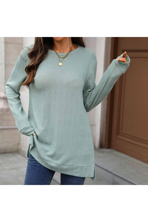 Long Sleeve Shirts for Women Fall Tunic Tops 2025 Ladies Tops and Blouses Casual Outfits