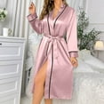 thumbnail image 1 of Ailaofu Satin Robes for Women Elegant Satin Kimono Silk Bathrobe for Wedding, Bridal Party, Silk Sleepwear, and Loungewear, 1 of 4