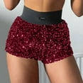 thumbnail image 1 of Ailaofu Sequin Shorts for Women High Waist Party Night Out Concert Outfit Sparkly Mini Shorts, 1 of 7