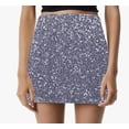 thumbnail image 1 of Ailaofu Sequin Skirt Women's Party Sparkle Glitter Mini Skirt for Club Night Out, 1 of 3