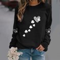 thumbnail image 1 of Ailaofu St Patricks Day Sweatshirt Women Crewneck Long Sleeve Shamrock St. patricks Shirts Tees Soft Comfy Casual Sweatshirts Tops, 1 of 4
