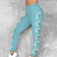 thumbnail image 1 of Ailaofu U.S. Football Yoga Pants Workout Leggings for Women Mid Waist Gym Tights with Printed, 1 of 7