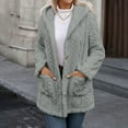 thumbnail image 1 of Ailaofu Winter Fleece Heating 2025 Jacket for Women Button Down Stand Collar with Pockets Coats, 1 of 6