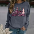thumbnail image 1 of Ailaofu Women Christmas Sweatshirts Long Sleeve Graphic Tee Shirts Crew Neck Sweatshirt Holiday Tops, 1 of 3