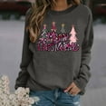 thumbnail image 1 of Ailaofu Women Christmas Sweatshirts Long Sleeve Graphic Tee Shirts Crew Neck Sweatshirt Holiday Tops, 1 of 3
