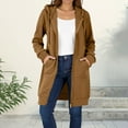 thumbnail image 1 of Ailaofu Women Plus Size Zip Up Hoodies Long Sleeve Tunic Sweatshirt Long Fleece Hoodie Jacket with Pockets, 1 of 7