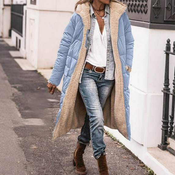 Ailaofu Women's 2025 Winter Fashion Clothes Oversized Shearling Fleece Long Coats Jackets