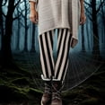 thumbnail image 1 of Ailaofu Women's Adult Halloween Striped Tights, 1 of 7