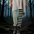 thumbnail image 1 of Ailaofu Women's Adult Halloween Striped Tights, 1 of 7