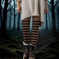 thumbnail image 1 of Ailaofu Women's Adult Halloween Striped Tights, 1 of 7