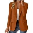 thumbnail image 1 of Ailaofu Women's Blazer Jacket, Minimalist Office, Loose Fit, Long Sleeve - Lightweight Coat for Work or Casual, 1 of 6