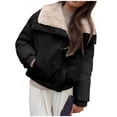 thumbnail image 1 of Ailaofu Women's Faux Shearling Fur Winter Coat Warm Thick Fur Lined Faux Leather Jacket, 1 of 5
