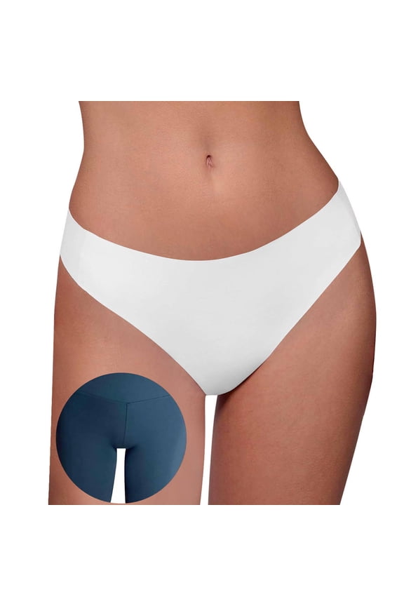 Women's High Waisted Breathable Seamless Thong Panties,No Show Workout Underwear,Comfortable