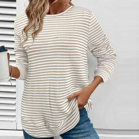 Ailaofu Women's Oversized Sweaters Fall 2025 Fashion Winter Clothes Long Sleeve Knit Sweater Pullover Jumper Tops