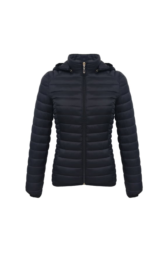 Women's Quilted down jacket, Stand Collar Lightweight Zip Padded Gilet