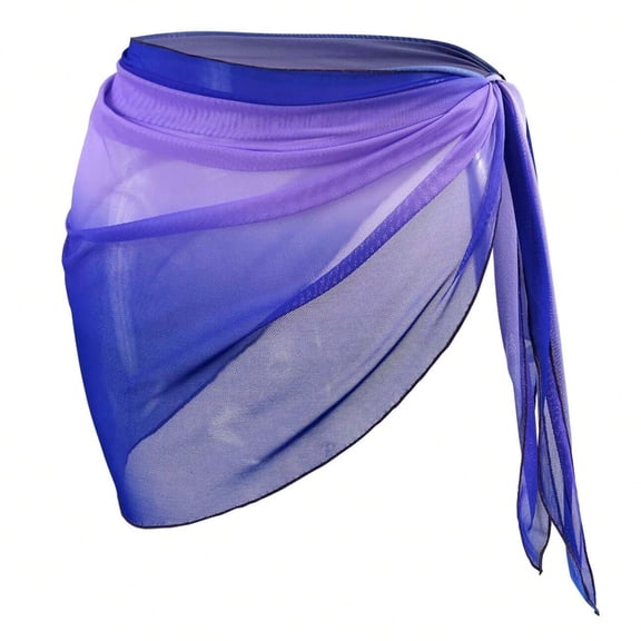 Ailaofu Women's Short Sarongs Chiffon Cover Ups Sheer Bikini Wraps for Swimwear