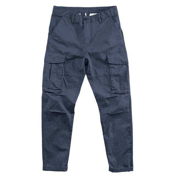 Ailaofu Women's Soft Cotton Twill Cargo Pocket Pants