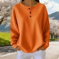 thumbnail image 1 of Ailaofu Women's Spring Fashion Sweater 2026 Long Sleeve Crew Neck Button Pullover Business Casual Work Tops, 1 of 5