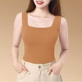 thumbnail image 1 of Ailaofu Women's Square Neck Lined Tank Tops Cute Summer Tops Slim Fit Basic Sleeveless Shirts, 1 of 7