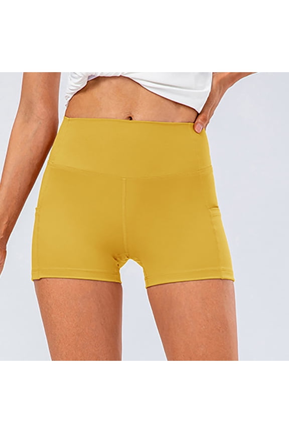 Women's Workout Yoga Athletic Running Dance Gym Shorts High Waist Cheerleader Volleyball Short Pants