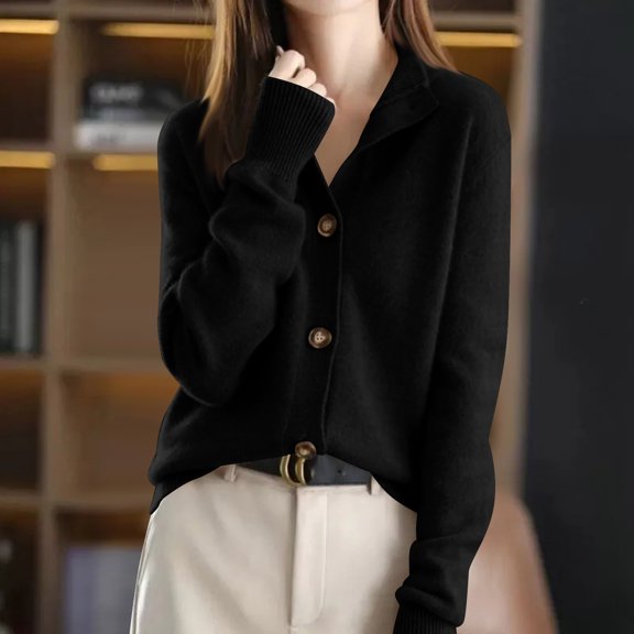 Ailaofu Womens 2026 Spring Sweaters Long Sleeve Tops Classic Crew Neck Pullover Sweaters Loose Dressy Casual Basic Clothes