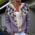 thumbnail image 1 of Ailaofu Womens Cardigans Casual Long Sleeve Chunky Knit Fall Winter Button Down Cardigan Sweaters, 1 of 4
