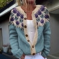 thumbnail image 1 of Ailaofu Womens Cardigans Casual Long Sleeve Chunky Knit Fall Winter Button Down Cardigan Sweaters, 1 of 4