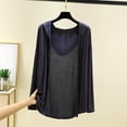 thumbnail image 1 of Ailaofu Womens Casual Lightweight Long Sleeve Cardigan Soft Drape Open Front Fall Dusters, 1 of 6