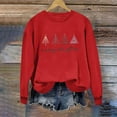 thumbnail image 1 of Ailaofu Womens Christmas Sweatshirt Christmas Tree Graphic Long Sleeve Shirts Xmas Holiday Pullover Tops Blouse, 1 of 7
