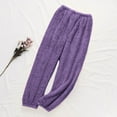 thumbnail image 1 of Ailaofu Womens Fleece Pajama Pants, Winter Warm Fuzzy Lounge Bottoms Long Soft Plush Fluffy Pj Pants, 1 of 6