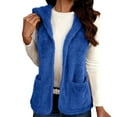 thumbnail image 1 of Ailaofu Womens Fleece Vest Casual Sleeveless Jacket Lightweight Outerwear Vests, 1 of 7