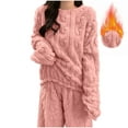 thumbnail image 1 of Ailaofu Womens Fluffy Comfortable Cozy Pajama Set Pullover Lounge Home Warm Wear for Winter, 1 of 6