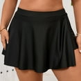 thumbnail image 1 of Ailaofu Womens High Waisted Swim Skirt Pleated Skorts Athletic Bathing Swimsuit Bottoms with Side Pocket, 1 of 7