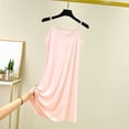 thumbnail image 1 of Ailaofu Womens Modal Nightgown Full Slip Midi Loose Dress Spaghetti Strap Mini Cami Tank Sleepwear, 1 of 6