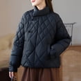 thumbnail image 1 of Ailaofu Womens Puffer Quilted Oversized Lightweight Outerwear Puffy Padded Jacket Winter Outfits, 1 of 7
