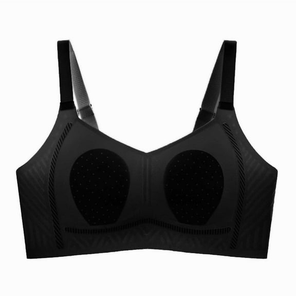 Ailaofu Womens Seamless Wirefree Bras Comfortable Wireless Bras No Underwire Push Up Soft Back Smoothing Supported Bra