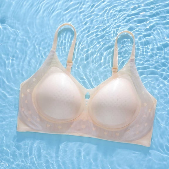 Ailaofu Womens Seamless Wirefree Bras Comfortable Wireless Bras No Underwire Push Up Soft Back Smoothing Supported Bra