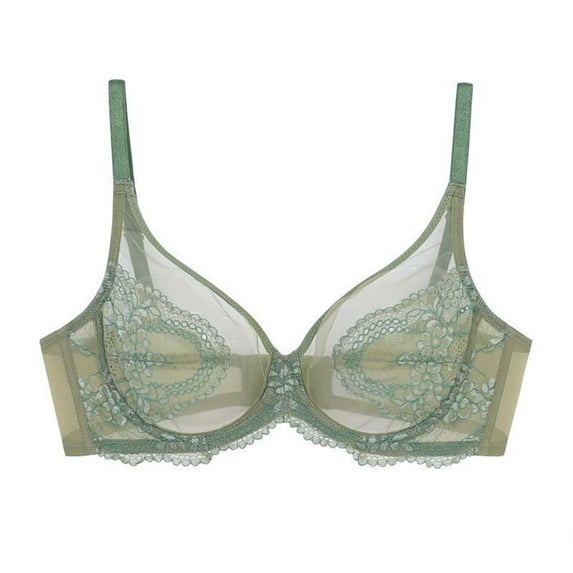 Ailaofu Womens Semi Sheer Lace Bralette