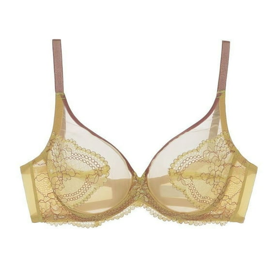 Ailaofu Womens Semi Sheer Lace Bralette