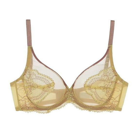 Ailaofu Womens Semi Sheer Lace Bralette
