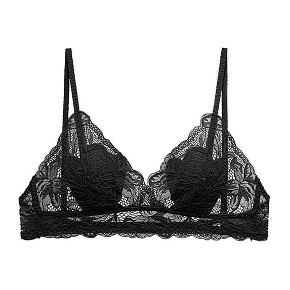 Ailaofu Womens Semi Sheer Lace Bralette