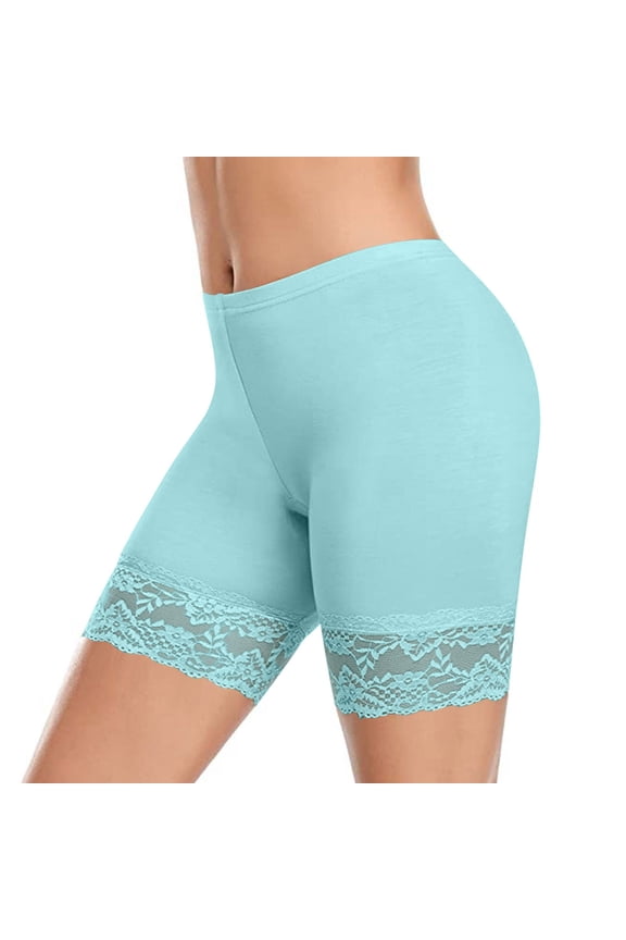 Womens Slip Shorts for Under Dresses Anti Chafing Underwear Mid Thigh Boyshorts Panties Under Skirts