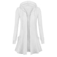 thumbnail image 1 of Ailaofu Womens Zip Up Long Hoodie Jacket Lightweight Tunic Sweatshirt Open Front Cardigan, 1 of 5