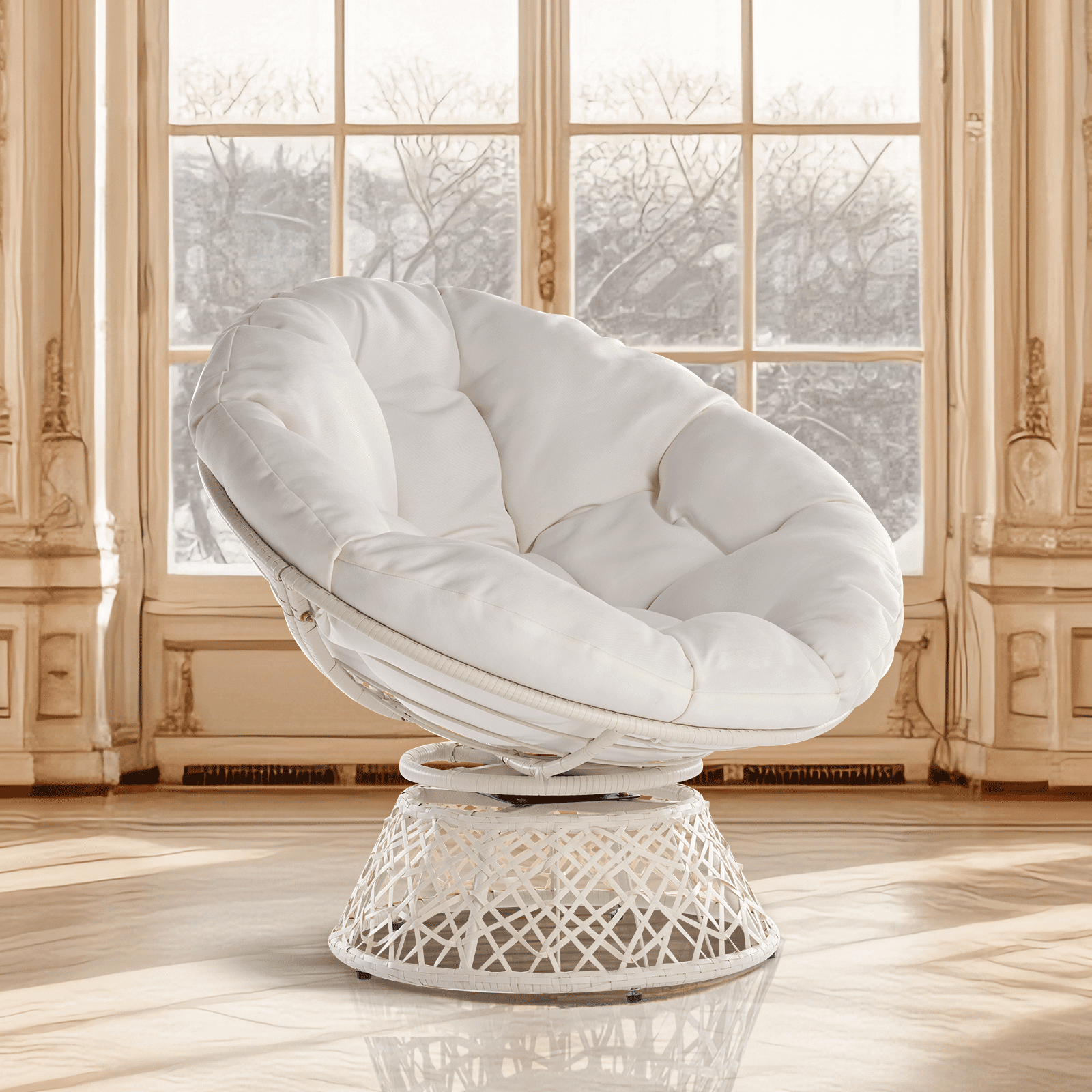 Papasan Couch Floor