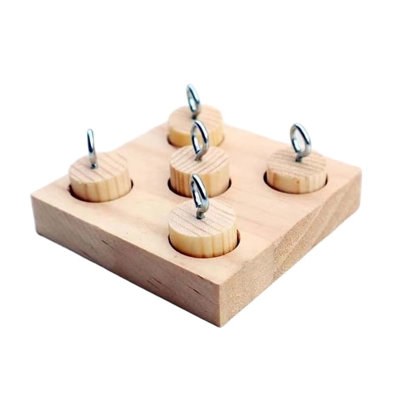 Ailezt 1 Piece Of Wooden Foraging Intelligence Bird Interactive Intelligence Designed Specifically For The Of A Bird's And Parrots