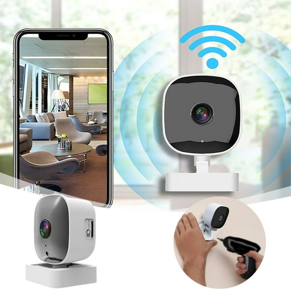 Ailezt 2K Camera With Color Night 24/7 Recording & Smart Alerts 2.4G WiFi Indoor Camera For Home Yard Garden Farm Easy Install
